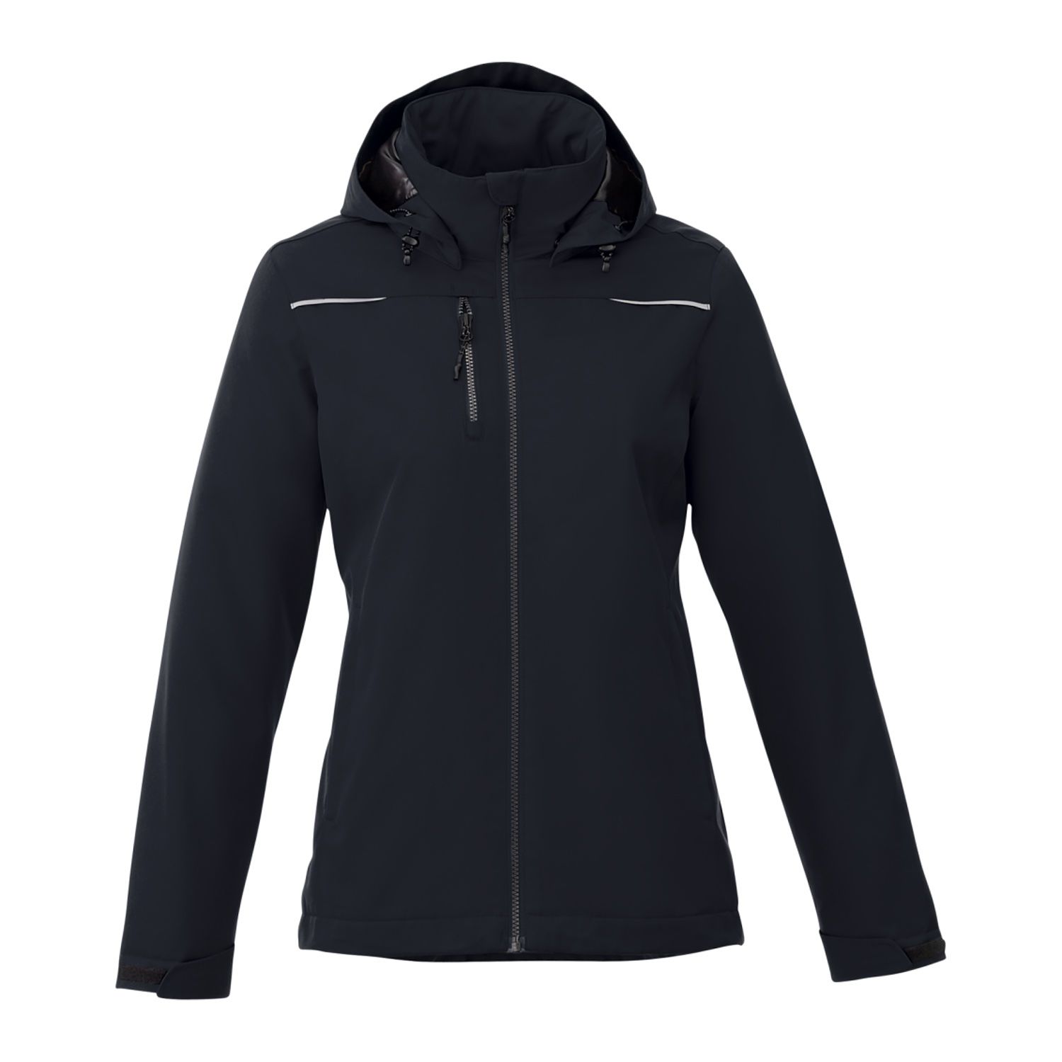 Custom Branded Womens COLTON Fleece Lined Jacket - Black