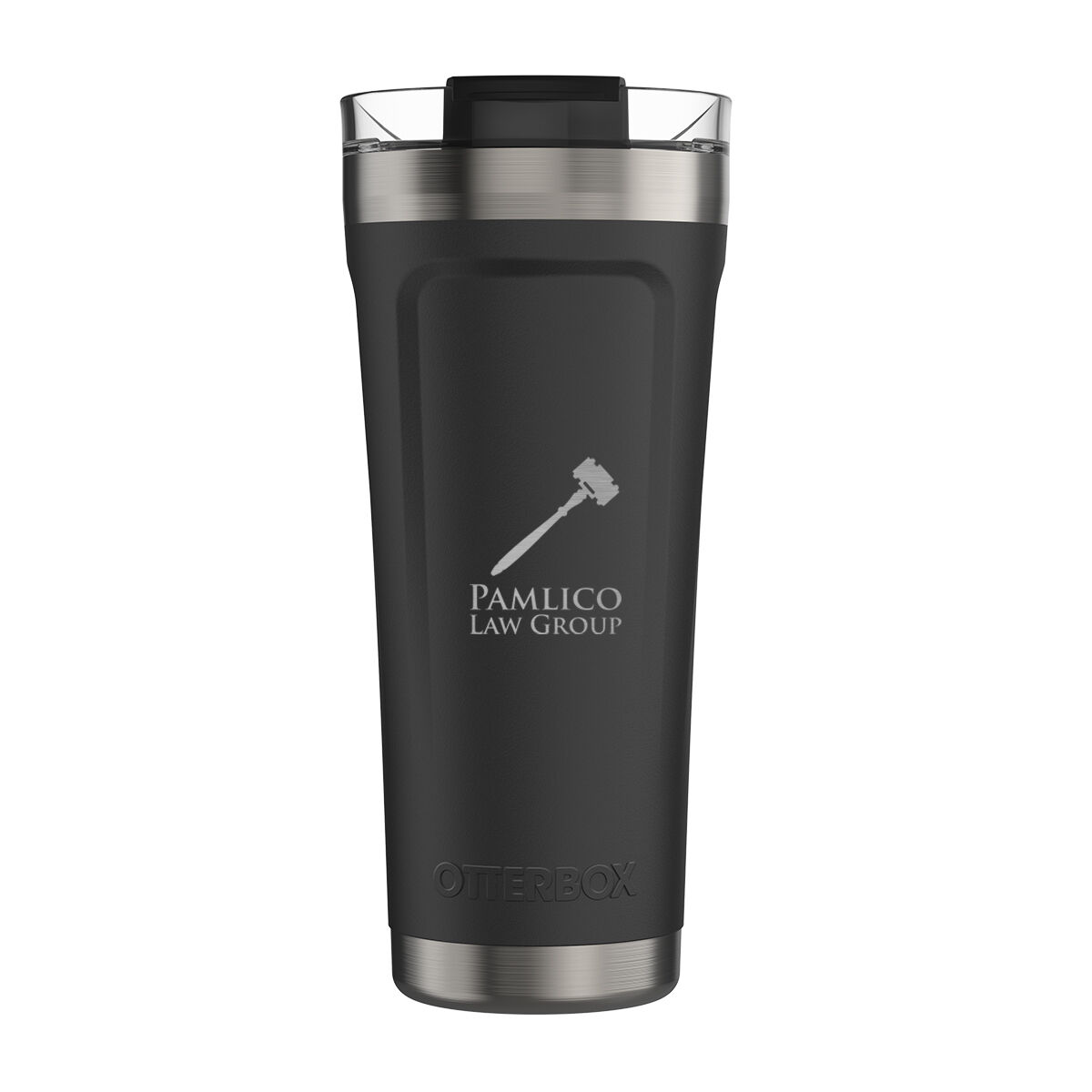 Branded 20 Oz. Otterbox® Elevation® Core Colors Stainless Steel Tumbler Black