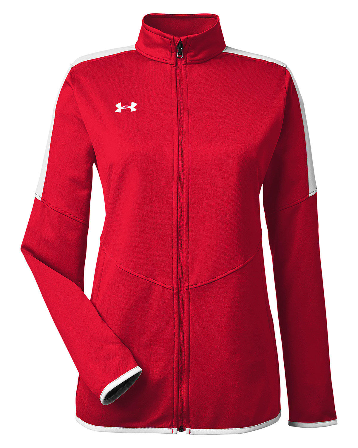 Branded Under Armour Ladies’ Rival Knit Jacket Red