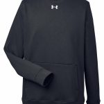 Branded Under Armour Men’s Hustle Fleece Crewneck Sweatshirt Black/White