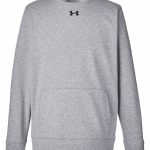 Custom Branded Under Armour Crew - True Grey Heather/Black