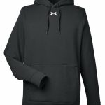 Branded Under Armour Men’s Hustle Pullover Hooded Sweatshirt Black/White