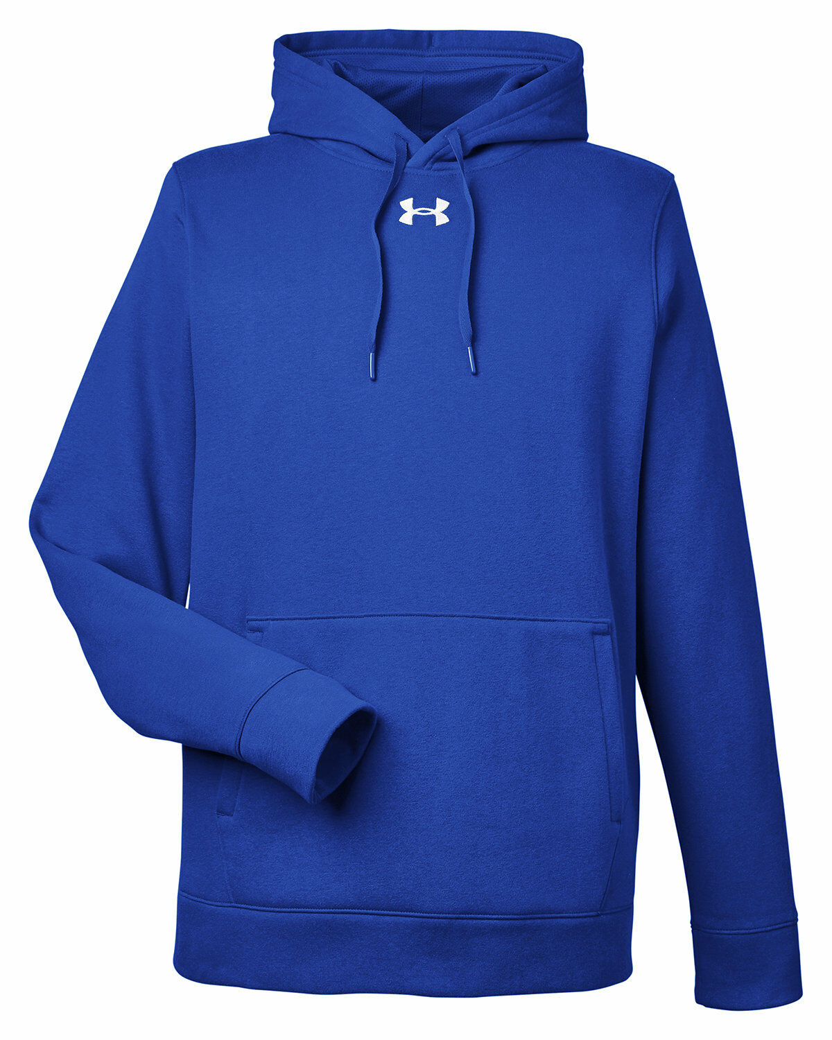 Branded Under Armour Men’s Hustle Pullover Hooded Sweatshirt Royal/White