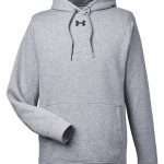 Custom Branded Under Armour Hoodies - True Grey Heather/Black