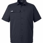 Custom Branded Under Armour Button Up - Black/White