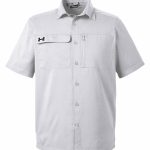 Custom Branded Under Armour Button Up - Halo/Grey