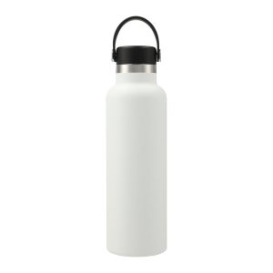 Branded Hydro Flask® Standard Mouth With Flex Cap 21oz White
