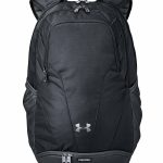 Branded Under Armour Unisex Hustle II Backpack Black/Silver