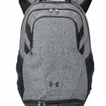 Branded Under Armour Unisex Hustle II Backpack Graphite Heather/Black