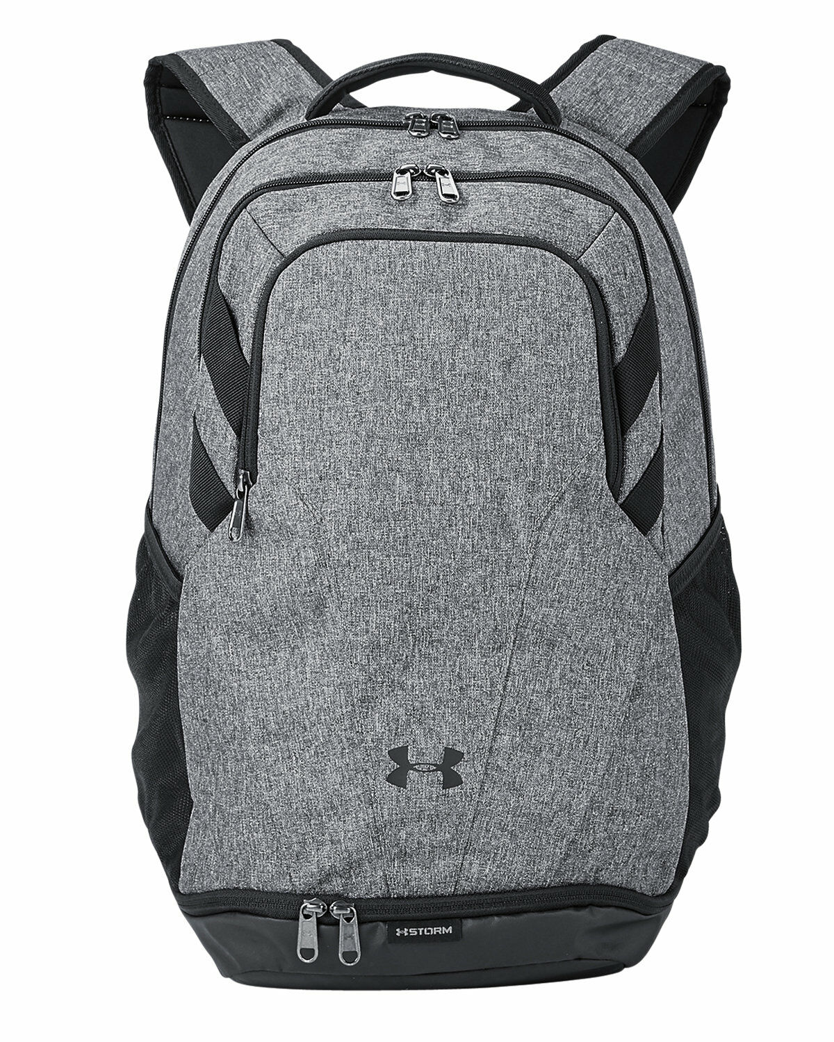 Branded Under Armour Unisex Hustle II Backpack Graphite Heather/Black