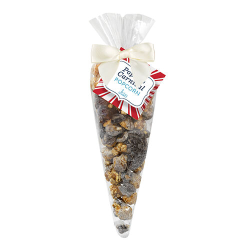 Branded Gourmet Popcorn Cone Bags (large) Cookies & Cream Popcorn