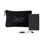 Custom Branded Notes On-the-Go Gift Set - Black