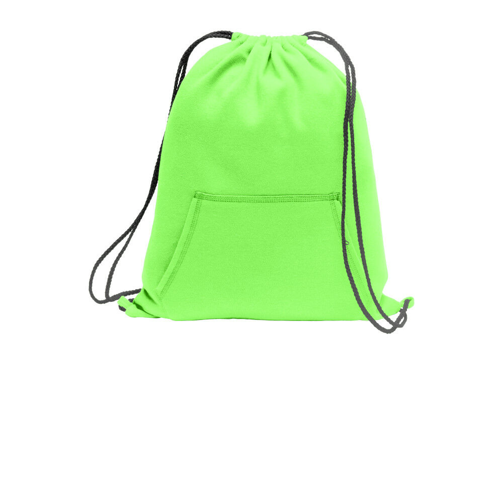 Branded Port & Company® Core Fleece Sweatshirt Cinch Pack Neon Green