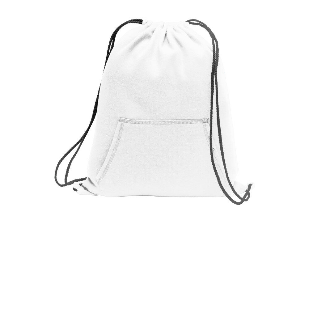 Branded Port & Company® Core Fleece Sweatshirt Cinch Pack White