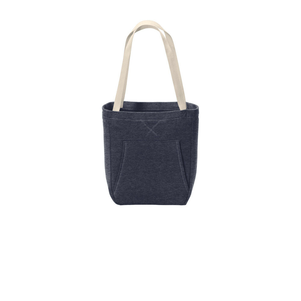 Branded Port & Company ® Core Fleece Sweatshirt Tote Heather Navy