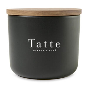 Branded Be Home® Brampton Stoneware Container – Medium Black