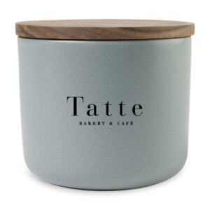 Branded Be Home® Brampton Stoneware Container – Medium Light Grey