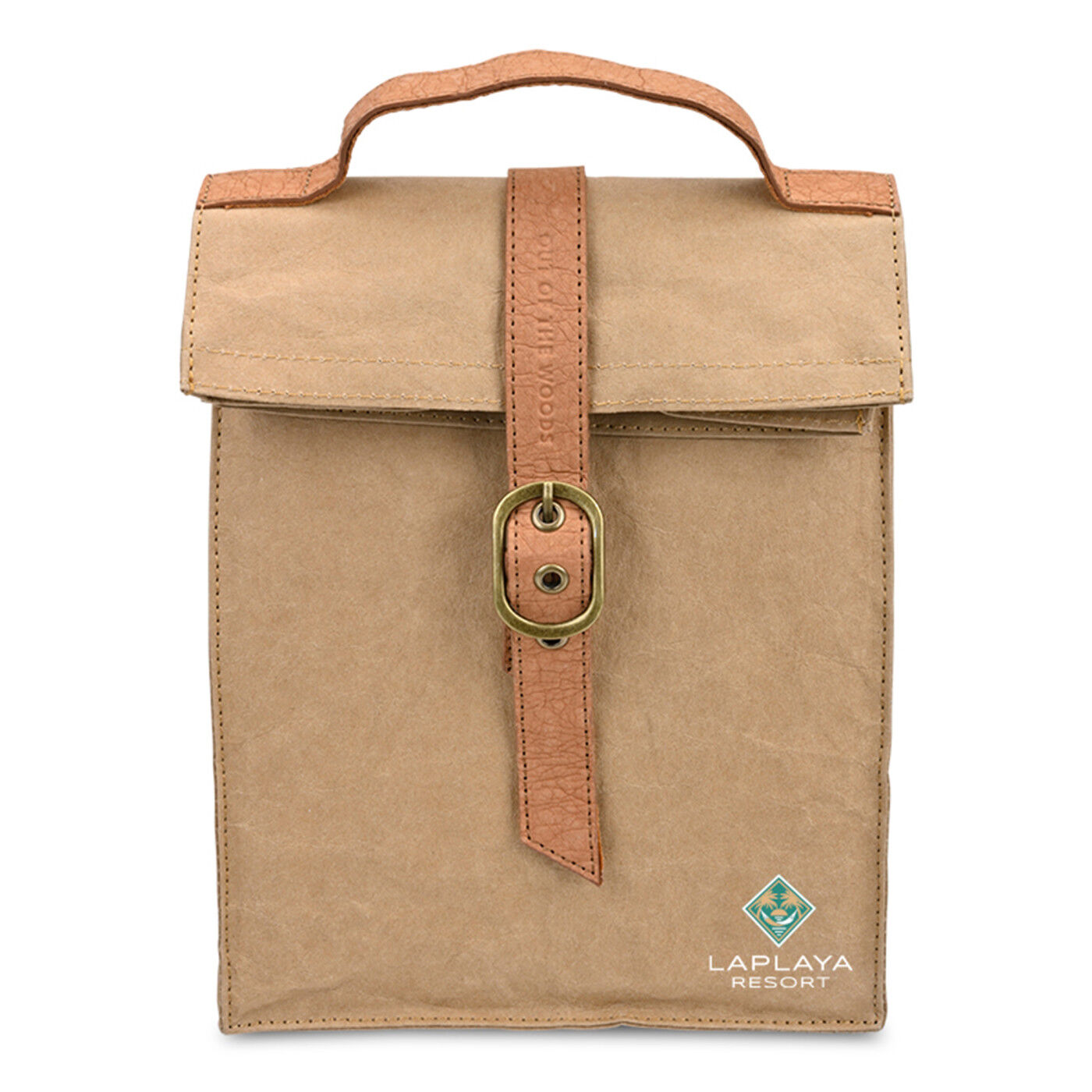Branded Out of The Woods® Reusable Paper Lunch Bag 2.0 Sahara