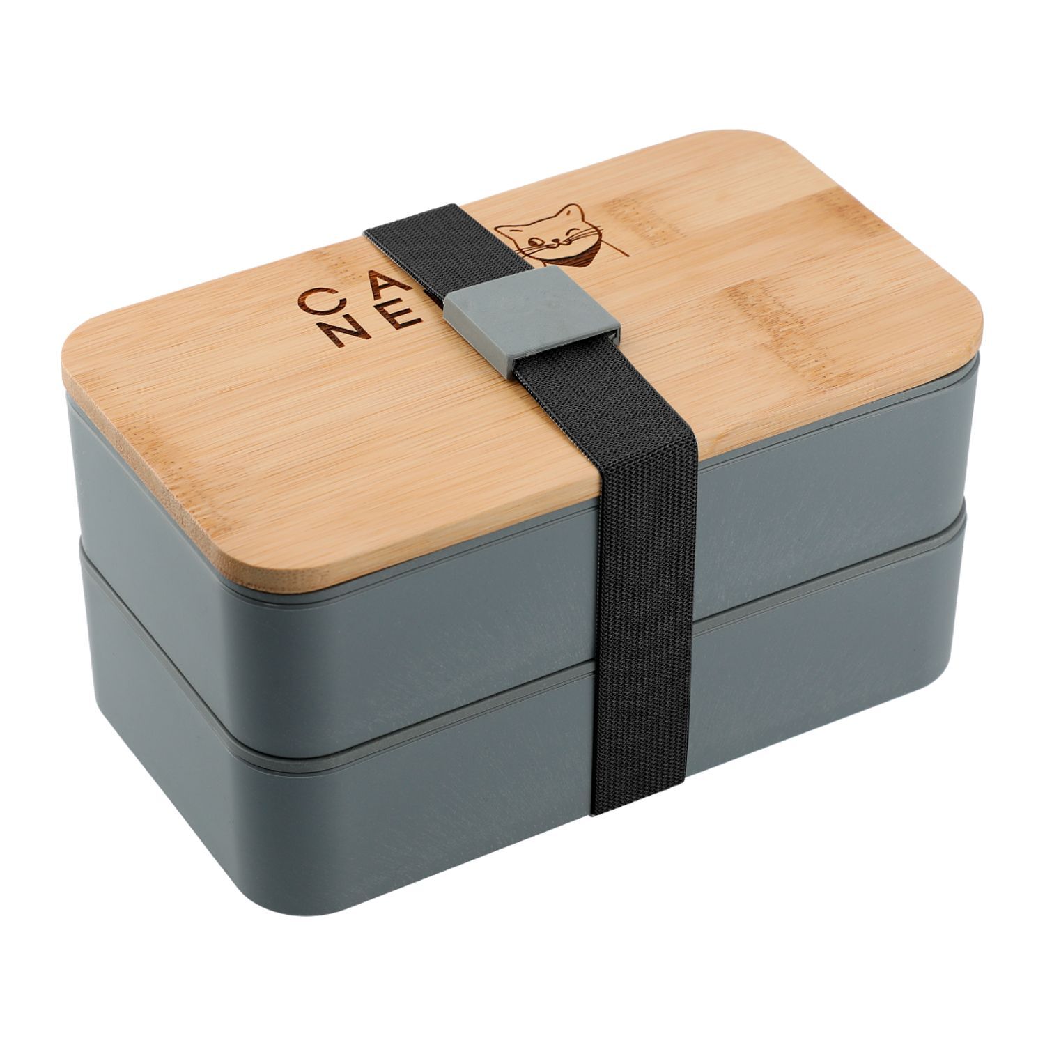 Custom Branded Stackable Bamboo Fiber Bento Box