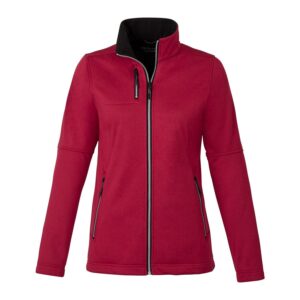 Branded Women’s JORIS Eco Softshell Jacket Vintage Red Heather