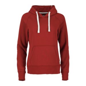 Branded Womens MAPLEGROVE Roots73 Fleece Hoody Dark Red