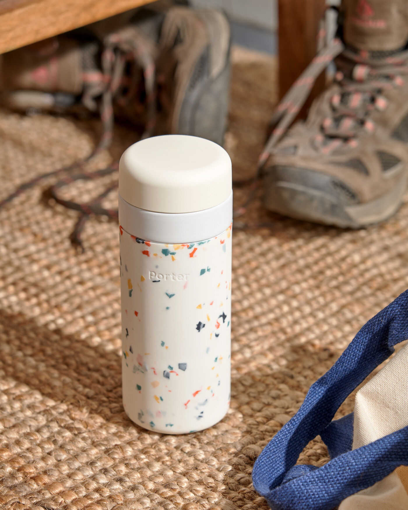 Porter Water Bottle - Cream - W&P