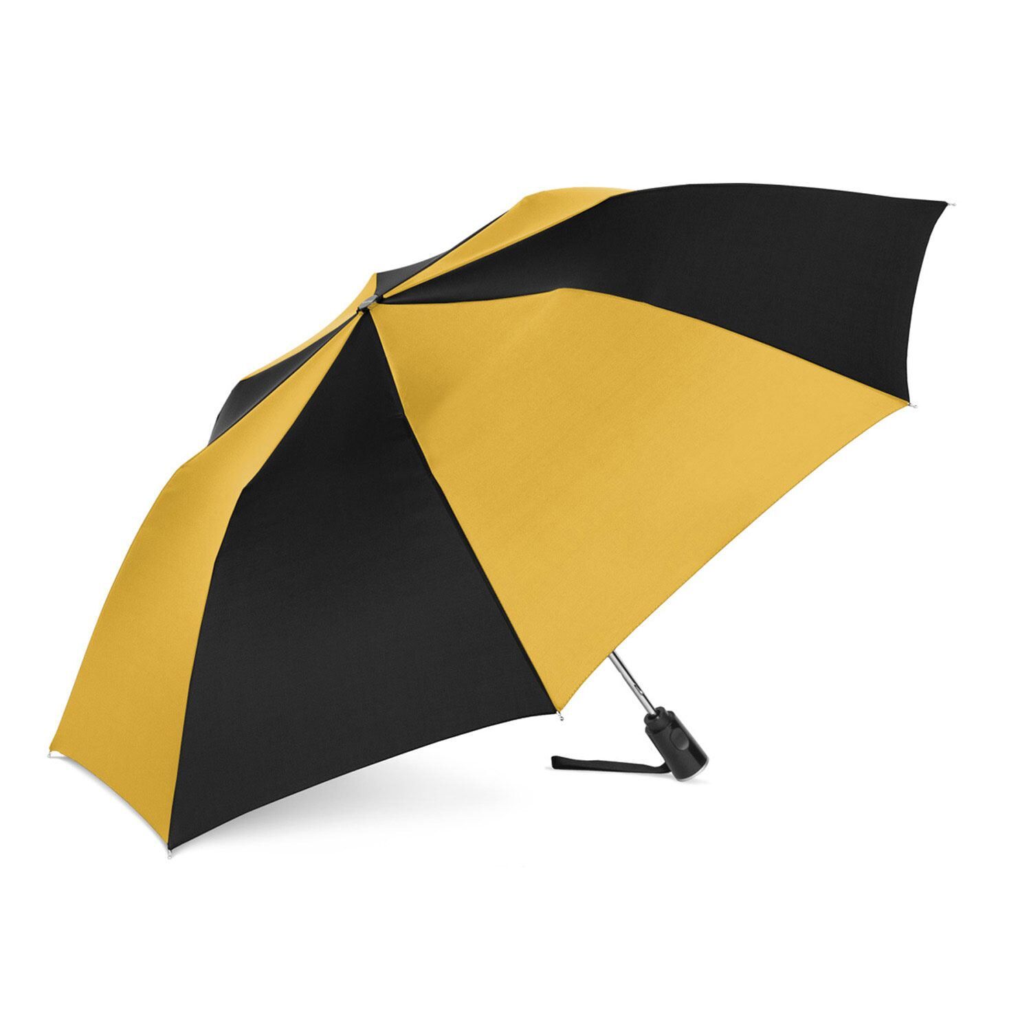 Custom Branded ShedRain Umbrellas - Black/Gold