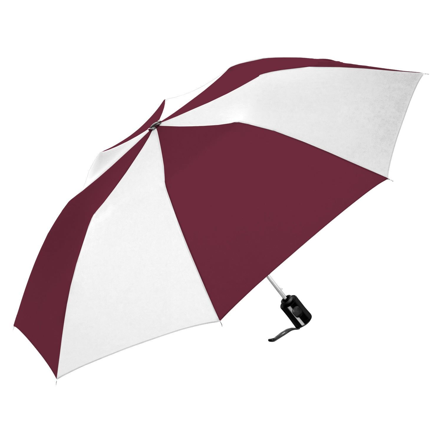 Custom Branded ShedRain Umbrellas - Burgundy/white