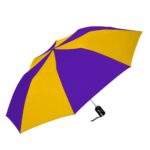 Custom Branded ShedRain Umbrellas - Purple/Gold