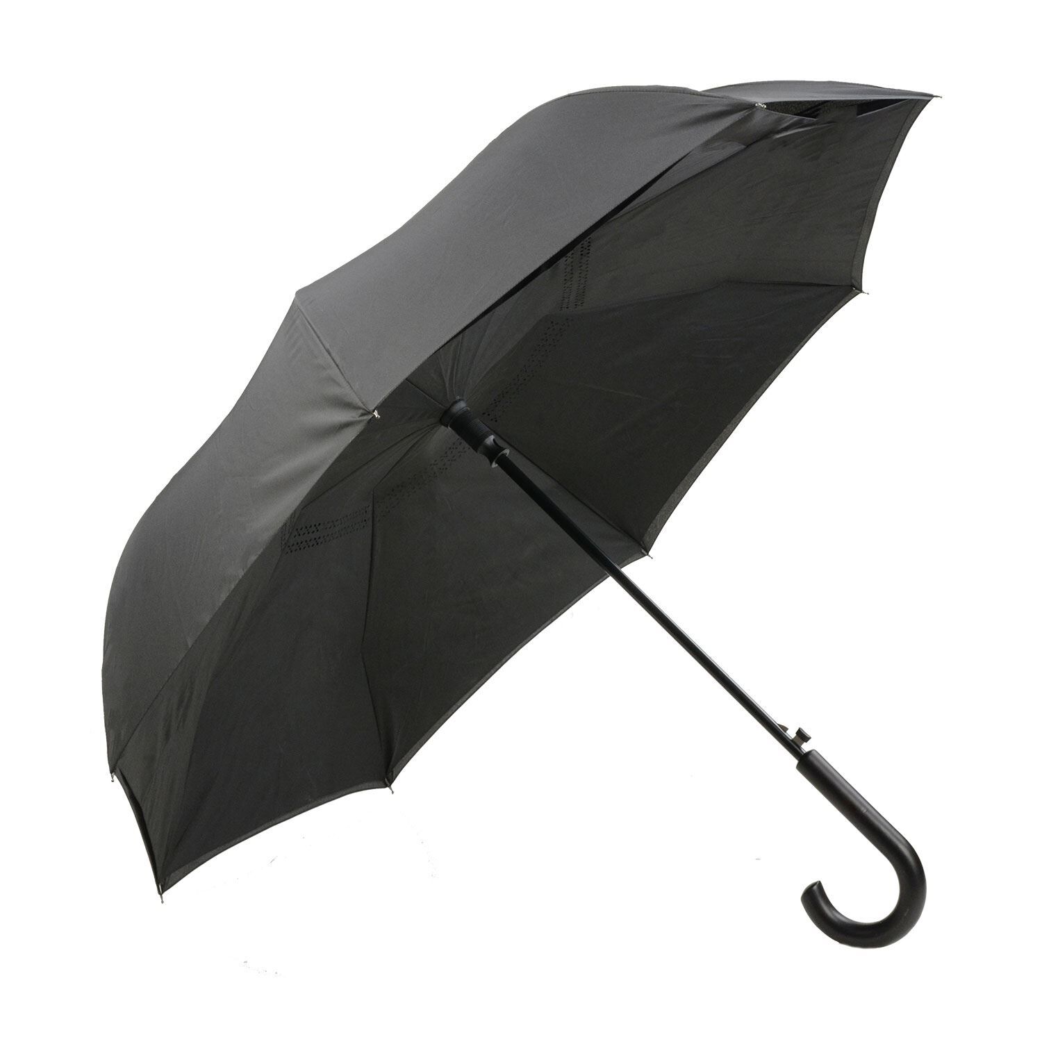 Custom Branded ShedRain Umbrellas - Black/Black