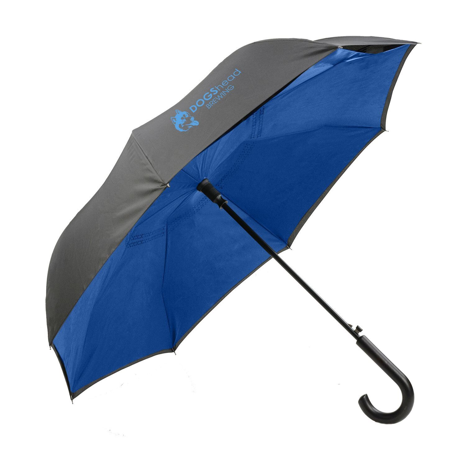 Custom Branded ShedRain Umbrellas - Black/Ocean