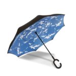 Custom Branded ShedRain Umbrellas - Black/Clouds