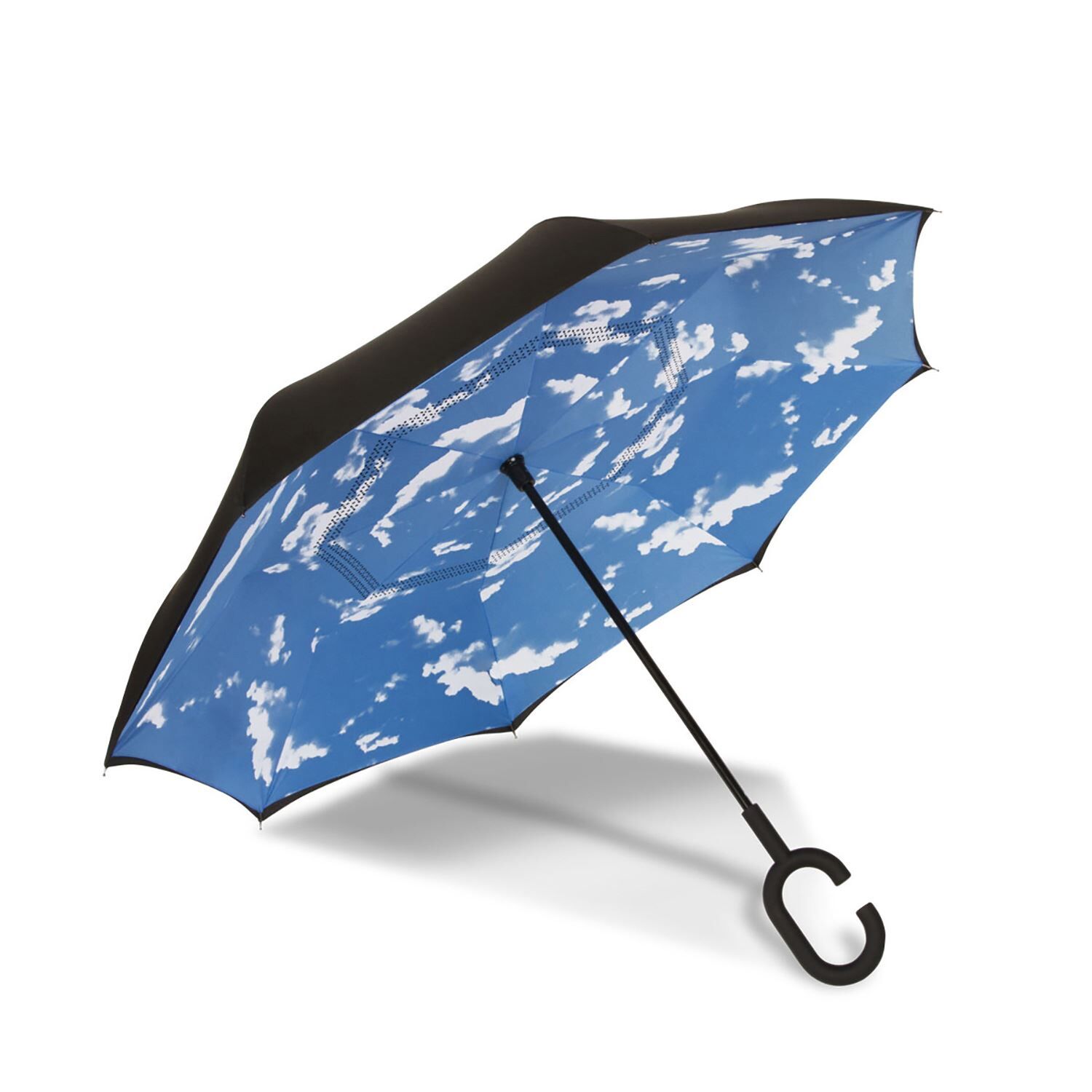 Custom Branded ShedRain Umbrellas - Black/Clouds