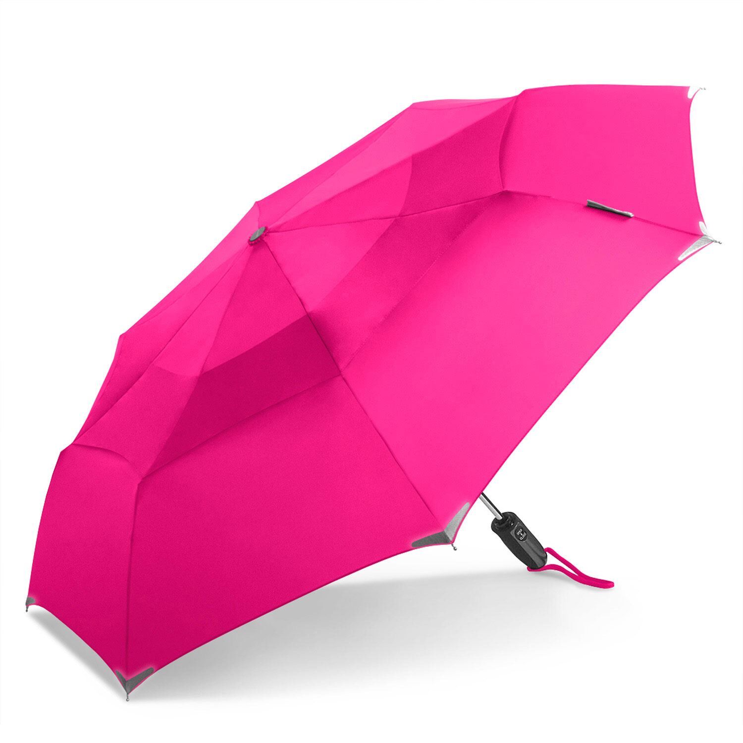 Custom Branded ShedRain Umbrellas - Hot-Pink
