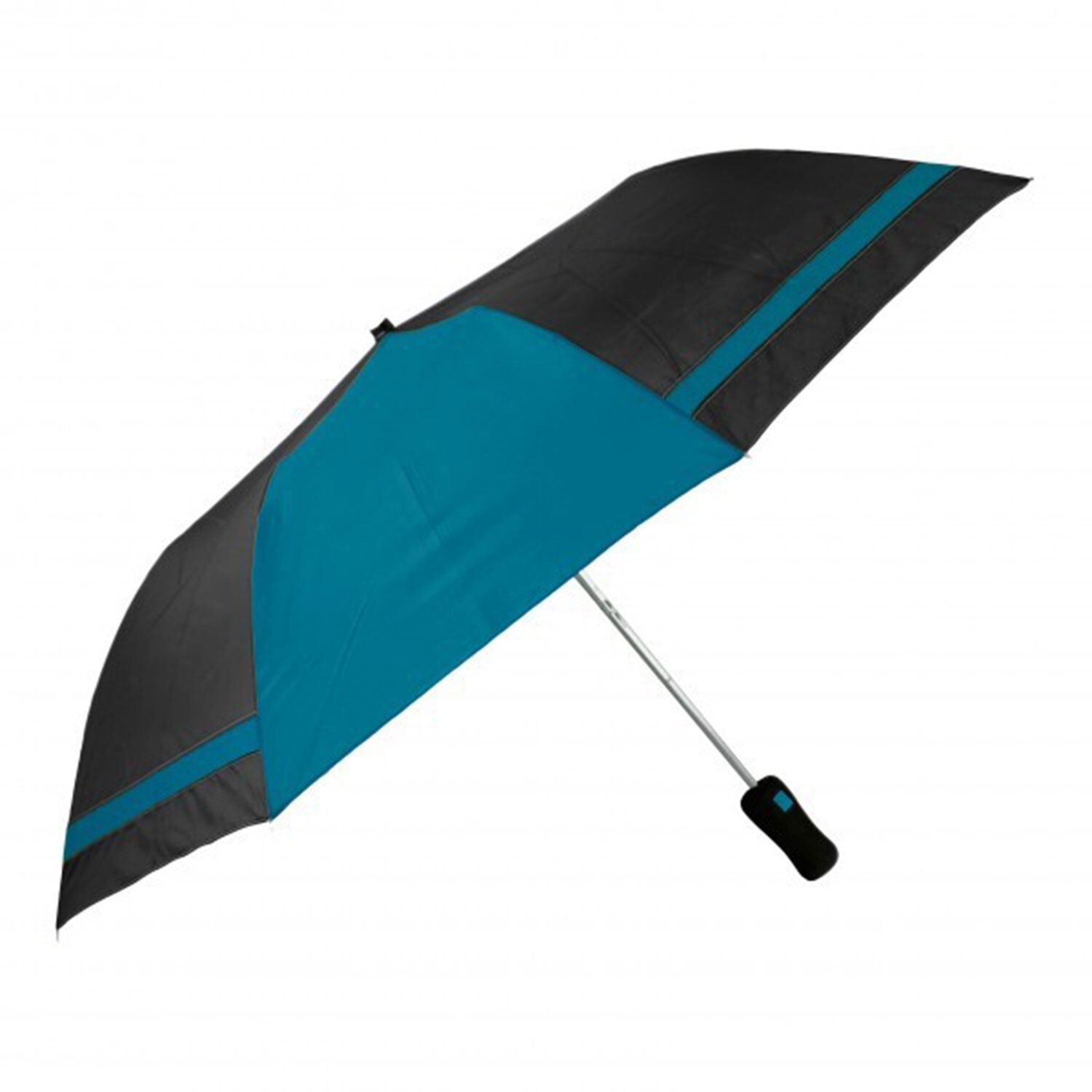 Custom Branded ShedRain Umbrellas - Black/Teal