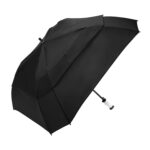 Custom Branded ShedRain Umbrellas - Black with a Clear Handle