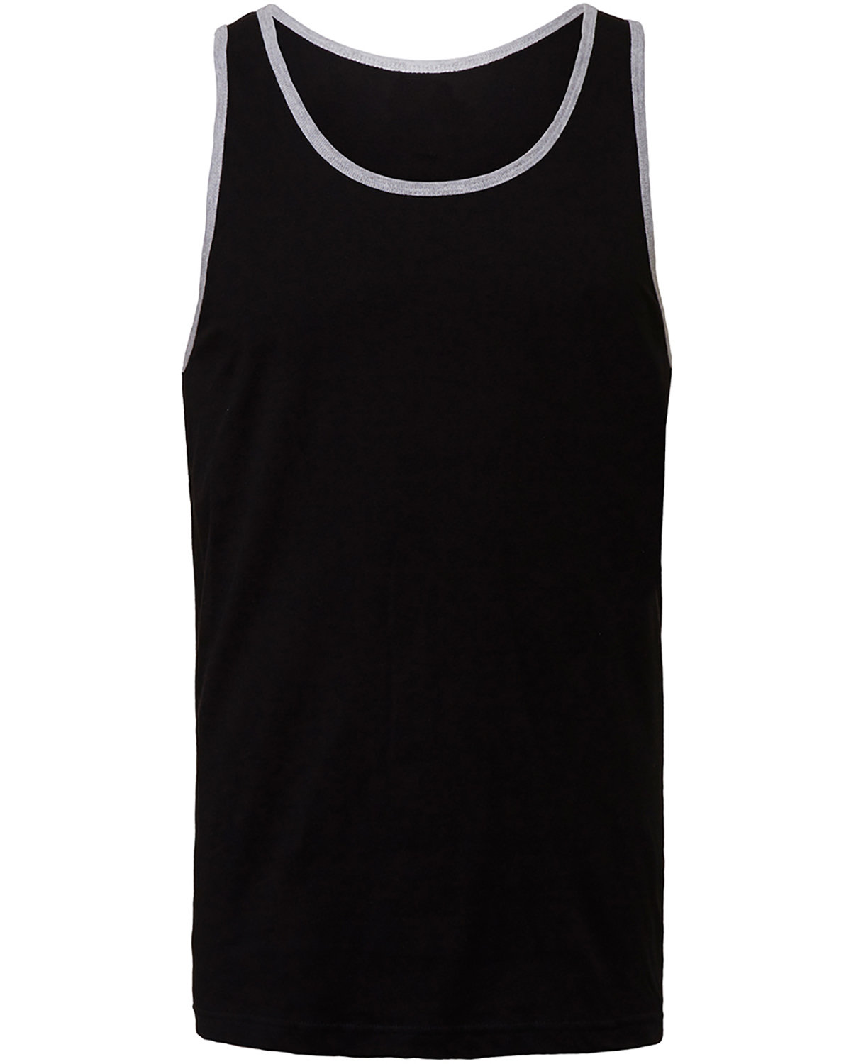 Branded Bella + Canvas Unisex Jersey Tank Black/Athletic Heather