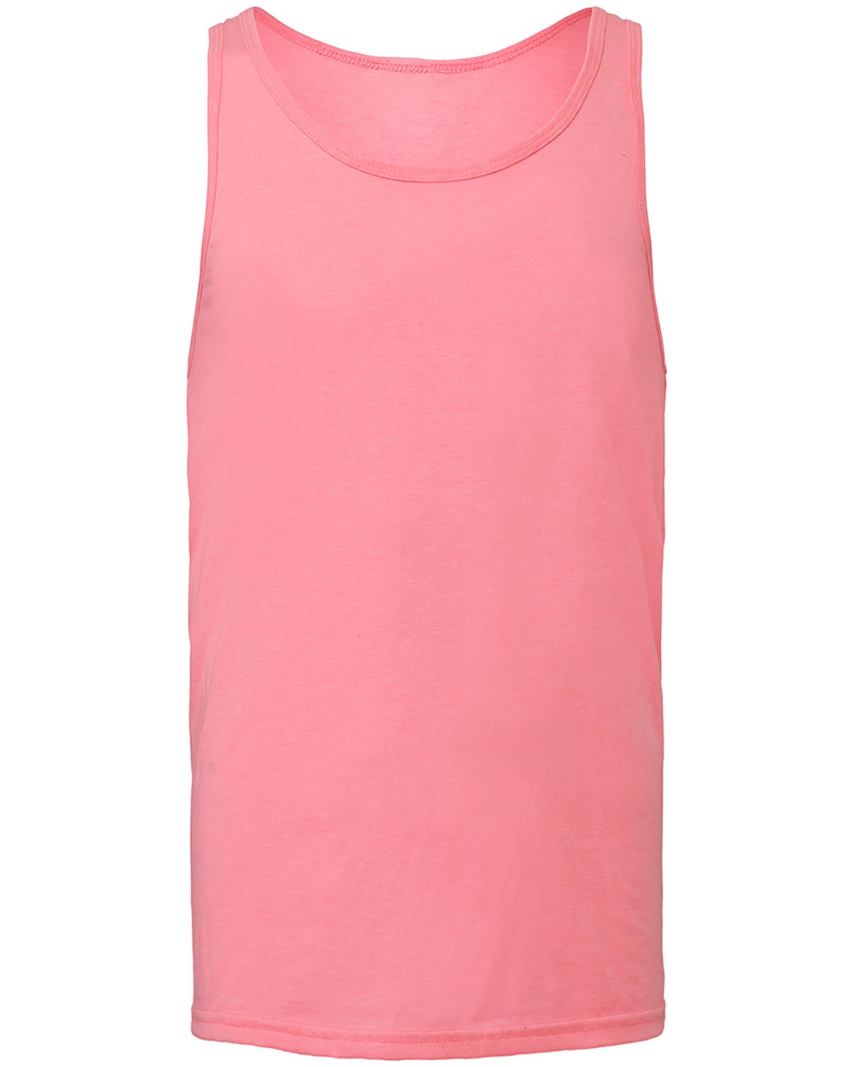 Branded Bella + Canvas Unisex Jersey Tank Neon Pink