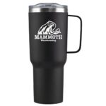 Branded Mammoth 40 Oz Vacuum Insulated Mug Black