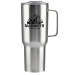 Branded Mammoth 40 Oz Vacuum Insulated Mug Stainless Clear