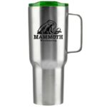 Custom Branded Mammoth 40 Oz Vacuum Insulated Mug - Stainless Lime
