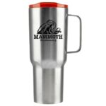 Custom Branded Mammoth 40 Oz Vacuum Insulated Mug - Stainless Orange