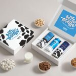 Custom Branded Milk & Cookies set - White