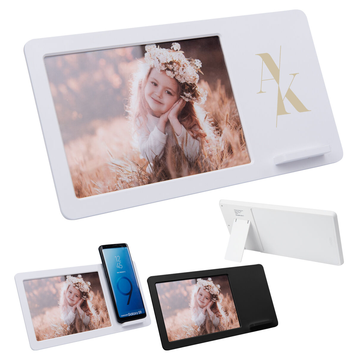 Custom Branded Wireless Charging 4″ X 6″ Picture Frame