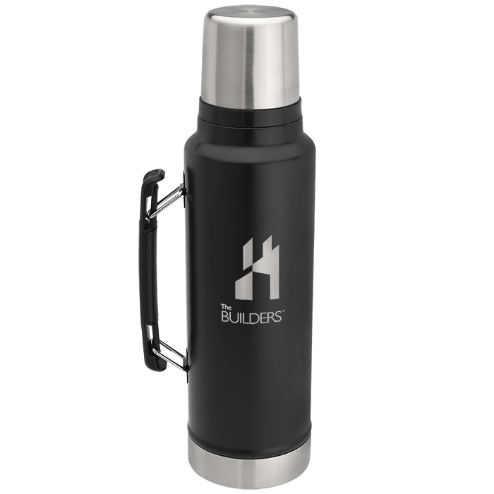 Branded Stanley® 1.5 qt Classic Vacuum Insulated Bottle Black