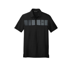 Branded TravisMathew Cabana Chest Stripe Polo Black