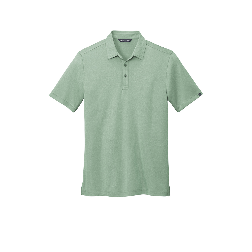 Custom Branded TravisMathew Polos - Beryl Green Heather