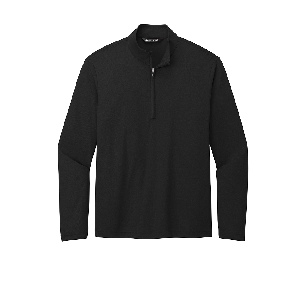 Custom Branded TravisMathew Quarter Zips - Black