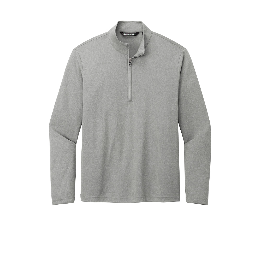 Branded TravisMathew Coto Performance Quarter Zip Quiet Shade Grey Heather