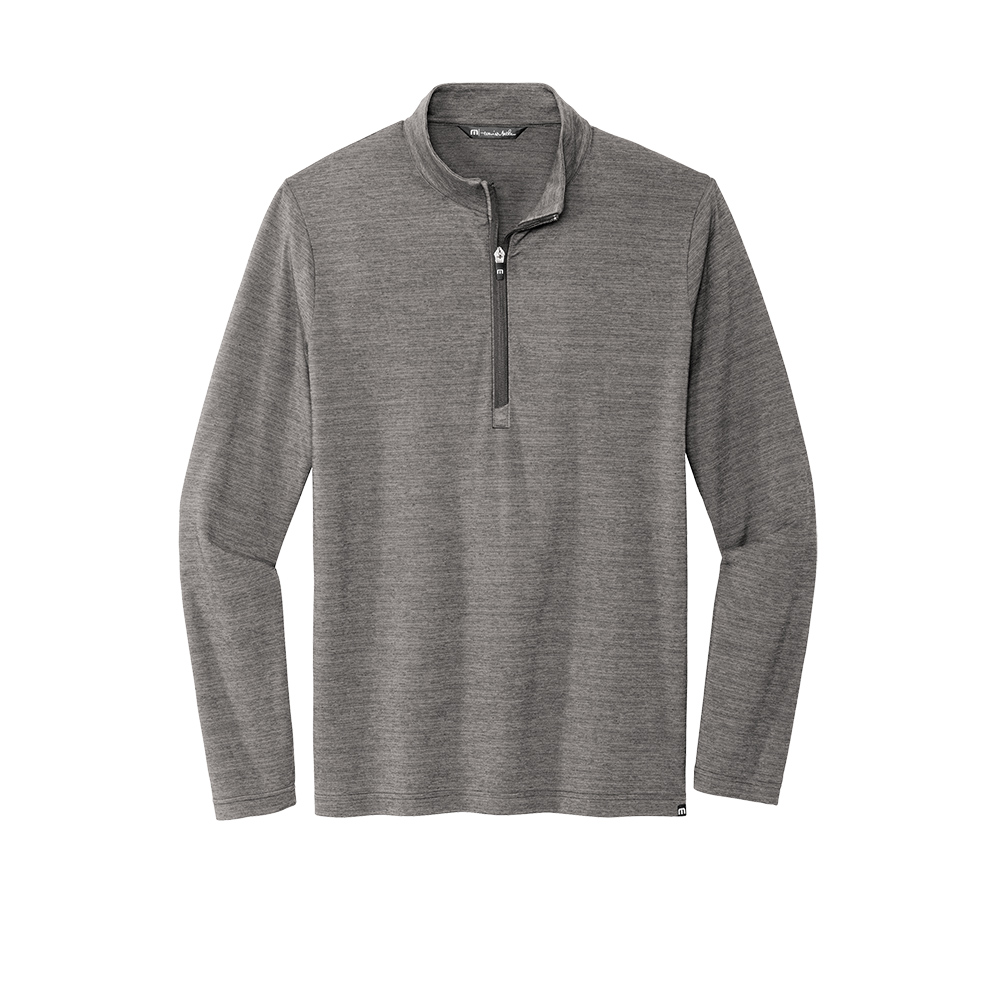 Custom Branded TravisMathew Quarter Zips - Grey Heather